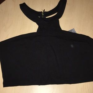 Black crop top
